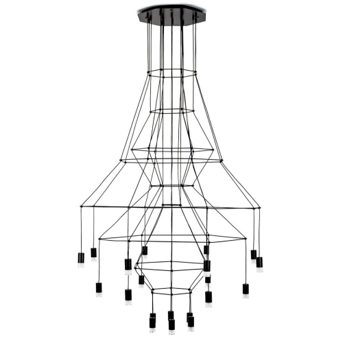 MOOSEE lampa wisząca FLUSSO 20 czarna