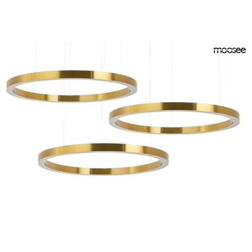MOOSEE lampa wisząca RING 100 + 100 +     100 złota na jednej podsufitce