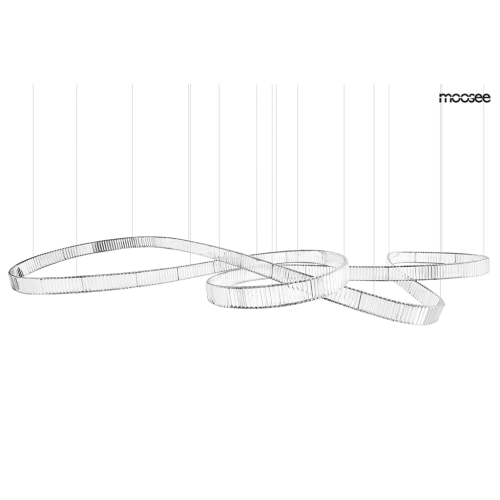 MOOSEE lampa wisząca WAVE 380 chrom