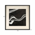 RICHMOND obraz JOZRA 80x80 cm             biało-czarny