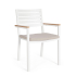 BIZZOTTO krzesło ogrodowe HENNA białe