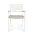 BIZZOTTO krzesło ogrodowe HENNA białe