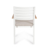 BIZZOTTO krzesło ogrodowe HENNA białe
