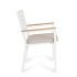 BIZZOTTO krzesło ogrodowe HENNA białe