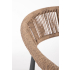 BIZZOTTO krzesło ogrodowe JANDIA szare    / naturalne