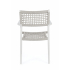 BIZZOTTO krzesło ogrodowe CALETA białe    / szare