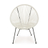 BIZZOTTO krzesło ogrodowe PARKER białe