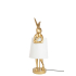 KARE lampa stołowa RABBIT 50 cm złota / biała