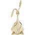 KARE dekoracja BUNNY 52 cm złota