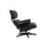 Fotel LOUNGE HM czarny / czarny jesion