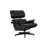Fotel LOUNGE HM czarny / czarny jesion
