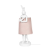 KARE lampa stołowa RABBIT 68 cm biała  / róźowa