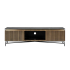 RICHMOND szafka RTV IRONVILLE – marmur, metal, MDF, sklejka brzozowa