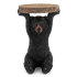 KARE stolik BEAR 53x33 cm drewniany / czarny