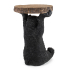 KARE stolik BEAR 53x33 cm drewniany / czarny