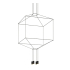 Lampa wisząca FLUSSO 4 czarna