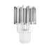 Lampa ścienna IMPERIAL WALL SILVER - stal, kryształ