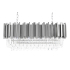 Lampa wisząca IMPERIAL LONG SILVER 90 - stal, kryształ