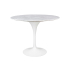 Stół TULIP MARBLE 100 CARRARA biały - blat okrągły marmurowy, metal