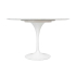 Stół TULIP MARBLE 120 CARRARA biały - blat okrągły marmurowy, metal