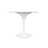 Stół TULIP MARBLE 90 CARRARA biały - blat okrągły marmurowy, metal