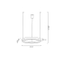 Lampa wisząca RING 40 srebrna - LED, stal polerowana