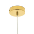 Lampa wisząca MONETE SINGLE złota - metal