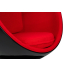 Fotel BALL BLACK czerwony