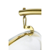 Fotel BUBBLE STAND GOLD VELVET poduszka beżowa