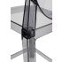 Krzesło barowe VICTORIA 65 cm dymione - poliwęglan
