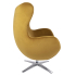Fotel EGG SZEROKI VELVET khaki zielony