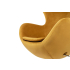 Fotel EGG SZEROKI VELVET khaki zielony