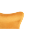 Fotel EGG SZEROKI VELVET musztardowy