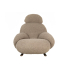 Fotel bujany PLUSH TEDDY ciemny beżowy