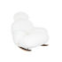 Fotel bujany PLUSH FUR biały