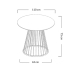 Stół GLAM WALNUT 110 - fornir orzechowy, chromowana podstawa