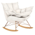 Fotel bujany SWING VELVET beżowy