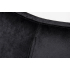 Fotel EGG SZEROKI VELVET czarny.50 - welur, podstawa stal