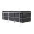 Sofa trzyosobowa SOFT LC2 czarna - włoska skóra naturalna, metal