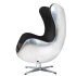 Fotel EGG AVIATOR PU czarny