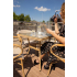 Krzesło ogrodowe CAFE BISTRO PARIS ARM    beżowe rattan