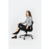 Fotel biurowy BODY PRESTIGE PLUS czarny  - skóra naturalna, aluminium
