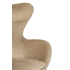 Fotel EGG SZEROKI VELVET khaki