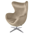 Fotel EGG SZEROKI VELVET khaki