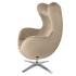 Fotel EGG SZEROKI VELVET khaki