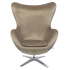 Fotel EGG SZEROKI VELVET khaki