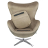 Fotel EGG SZEROKI VELVET khaki