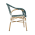 Krzesło ogrodowe CAFE MIRAMAR turkus /    morski rattan