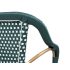 Krzesło ogrodowe CAFE MIRAMAR turkus /    morski rattan
