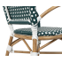 Krzesło ogrodowe CAFE MIRAMAR turkus /    morski rattan